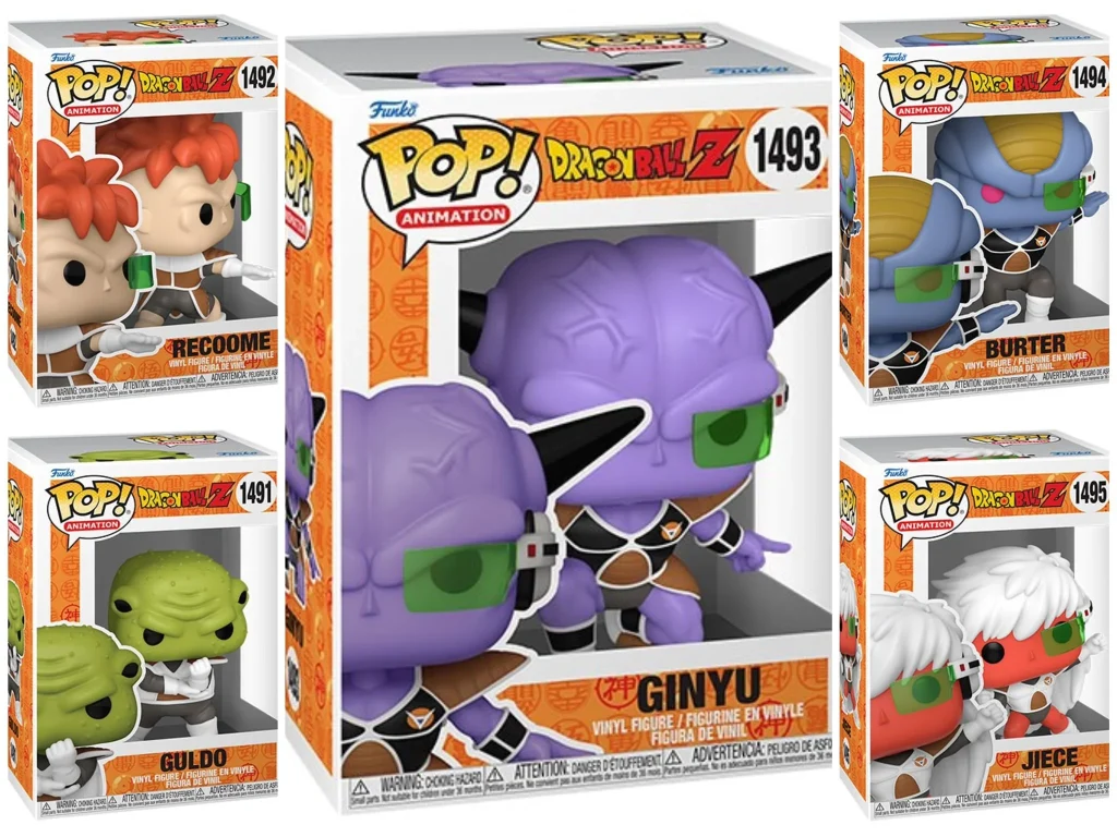 Lot De 5 Funko Pop! DBZ - Commando Ginyu - Occasion